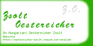 zsolt oestereicher business card